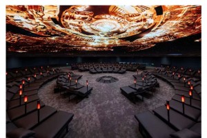 三星堆“天地回响”全景音画数字艺术剧场展示